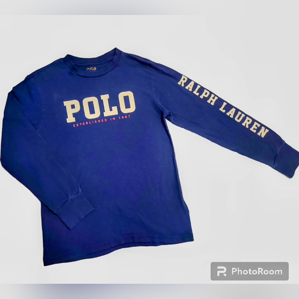 Boys Polo Long Sleeve Tshirt Size 8